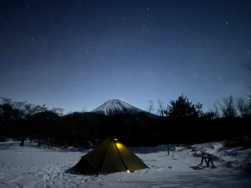 大寒波キャンプ 朝霧ジャンボリー オートキャンプ場 ソロキャンプ フリーサイト まっつんさんのキャンプブログ CAMPiii（キャンピー） -キャンプ専用SNS キャンプのすべてがここに集まる-