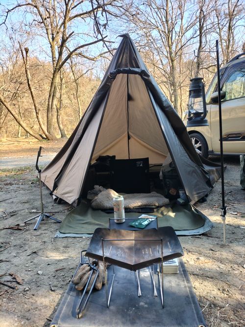 12月キャンプ⛺️スタート😁 武甲キャンプ場 ソロキャンプ 区画サイト ぼっちオヤジさんのキャンプブログ CAMPiii（キャンピー） -キャンプ専用SNS キャンプのすべてがここに集まる-
