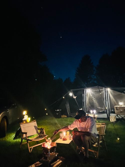 真夏のいきなりキャンプ⛺️⛺️⛺️         北海道も熱い🥵🥵🥵 メイプルキャンプ場・RV パーク ファミリーキャンプ オートサイト Izumiさんのキャンプブログ CAMPiii（キャンピー） -キャンプ専用SNS キャンプのすべてがここに集まる-