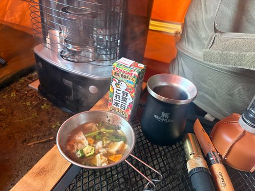 2025最後の旅する古本屋〜紫微輝く森の片隅で〜 紫星の森 ソロキャンプ フリーサイト ぱぱちょさんのキャンプブログ CAMPiii（キャンピー） -キャンプ専用SNS キャンプのすべてがここに集まる-