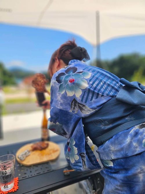 【後編】浴衣できゃんぷ👘 💙そして「孤独のグルメ」 アウトドアヴィレッジ三春 さくら湖キャンプサイト Oniyomeさんのキャンプブログ CAMPiii（キャンピー） -キャンプ専用SNS キャンプのすべてがここに集まる-