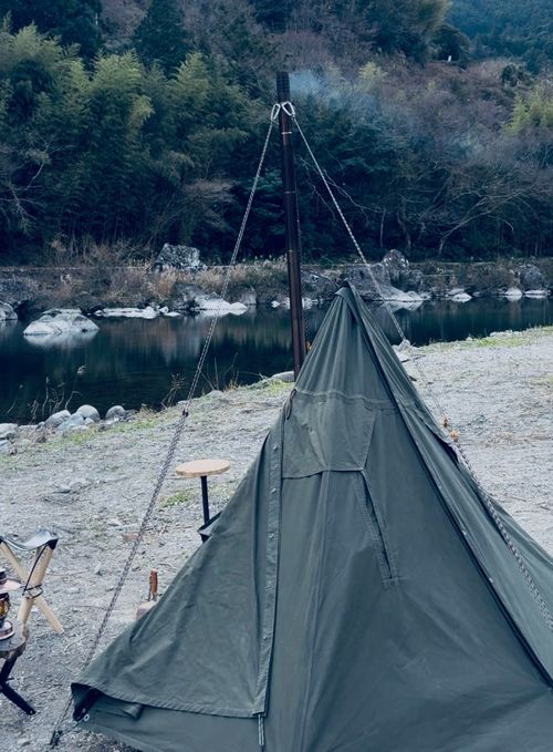 親父と子のバレンタイン会 前川キャンプ場 ファミリーキャンプ フリーサイト camping roll♪さんのキャンプブログ CAMPiii（キャンピー） -キャンプ専用SNS キャンプのすべてがここに集まる-