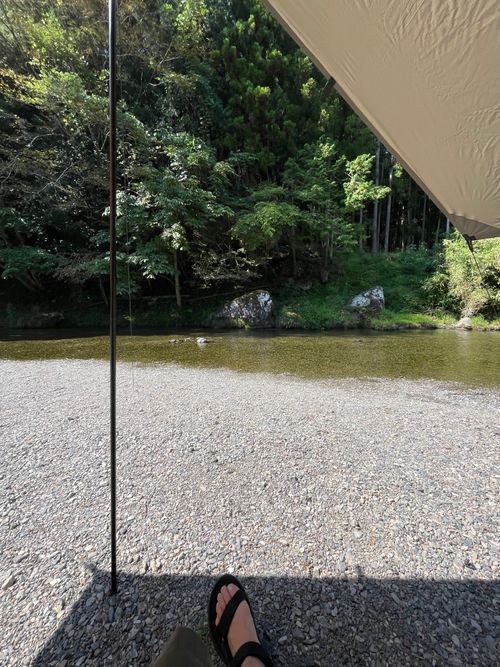 cazuキャンプ場の清流で涼みながらのソロキャンプ! CAZUキャンプ場 ソロキャンプ フリーサイト ma9さんのキャンプブログ CAMPiii(キャンピー) -キャンプ専用SNS キャンプのすべてがここに集まる-