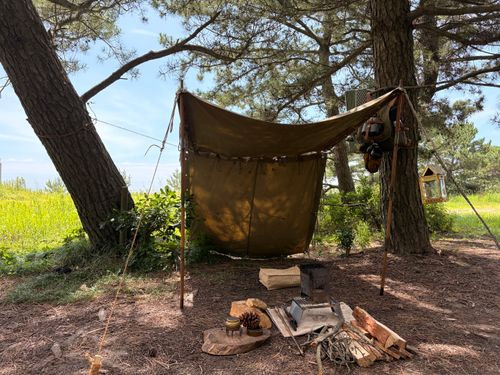 UL軍幕キャンパー🇯🇵 小松海岸 ソロキャンプ フリーサイト Camp 'n'g  Roll♪🏁さんのキャンプブログ CAMPiii（キャンピー） -キャンプ専用SNS キャンプのすべてがここに集まる-