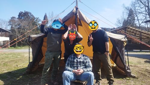 おっさんずグル＠玖珠の杜🏕️バニーちゃんもいるよ👯👯 キャンプ&農園 玖珠の杜 ソロキャンプ グループキャンプ フリーサイト オートサイト ヒゲキャンさんのキャンプブログ CAMPiii（キャンピー） -キャンプ専用SNS キャンプのすべてがここに集まる-