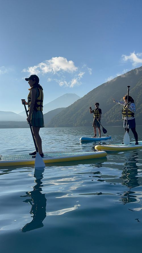 本栖湖supキャンプ 本栖湖いこいの森キャンプ場 グループキャンプ 区画サイト atelierさんのキャンプブログ CAMPiii（キャンピー） -キャンプ専用SNS キャンプのすべてがここに集まる-