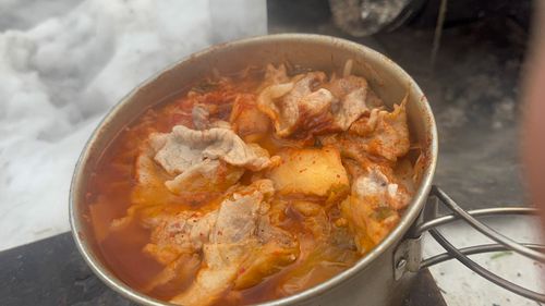 残雪キャンプ 飛騨荘川 一色の森キャンプ場 ソロキャンプ 区画サイト まっつんさんのキャンプブログ CAMPiii（キャンピー） -キャンプ専用SNS キャンプのすべてがここに集まる-