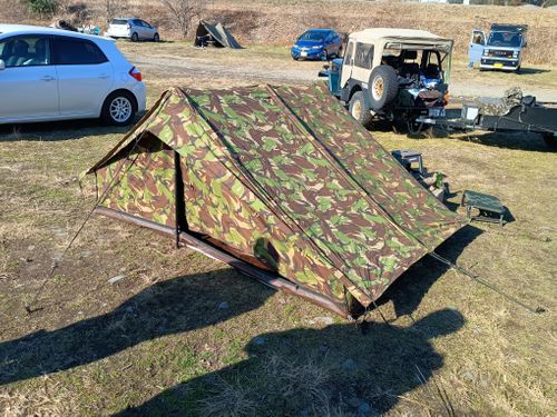 軍幕キャンプ納め 角田大橋河川敷 ソロキャンプ フリーサイト ウエィダーさんのキャンプブログ CAMPiii（キャンピー） -キャンプ専用SNS キャンプのすべてがここに集まる-