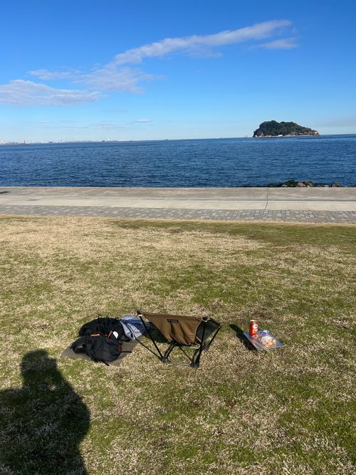 タープ忘れのチェアリング うみかぜ公園 ソロキャンプ フリーサイト Genさんのキャンプブログ CAMPiii（キャンピー） -キャンプ専用SNS キャンプのすべてがここに集まる-