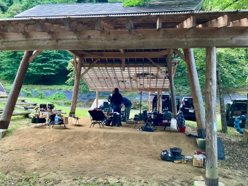 ハワイ？？？　　いや福島っす♪ 江湖村キャンプ場 グループキャンプ ソロキャンプ フリーサイト けんじさんのキャンプブログ CAMPiii（キャンピー） -キャンプ専用SNS キャンプのすべてがここに集まる-