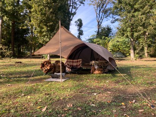 11月キャンプ⛺️スーパーカブで出撃🏍️ ソロキャンプ フリーサイト boorishcamperさんのキャンプブログ CAMPiii（キャンピー） -キャンプ専用SNS キャンプのすべてがここに集まる-