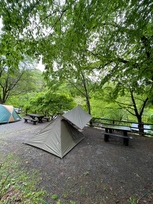 CAMPiii（キャンピー） ma9さんのキャンプブログ 大雨キャンプ。徒歩ソロで行く奥多摩の山奥にある山のふるさと村キャンプ場 山のふるさと村