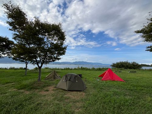 GENさん 関西降臨 支那編 湖岸緑地 志那2 グループキャンプ ソロキャンプ フリーサイト とのさんのキャンプブログ CAMPiii(キャンピー) -キャンプ専用SNS キャンプのすべてがここに集まる-