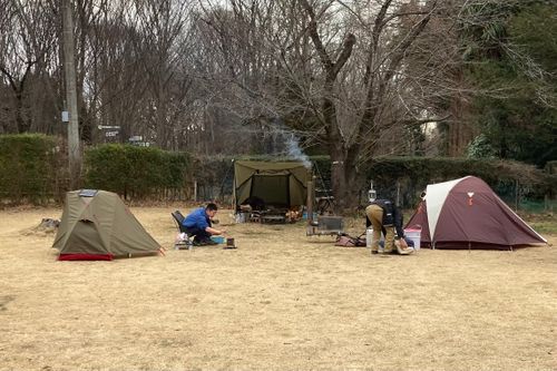 グルキャン　２月キャンプ2回目⛺️⛺️ 智光山公園 キャンプ場 グループキャンプ 区画サイト boorishcamperさんのキャンプブログ CAMPiii（キャンピー） -キャンプ専用SNS キャンプのすべてがここに集まる-