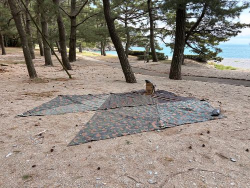 少し広めの汚宿へ引っ越ししました🇳🇴 大神子海岸 ソロキャンプ フリーサイト camping roll♪さんのキャンプブログ CAMPiii（キャンピー） -キャンプ専用SNS キャンプのすべてがここに集まる-