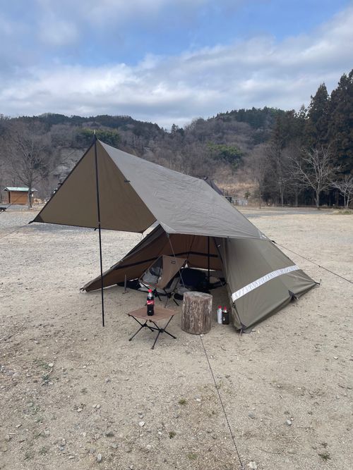 徒歩ソロで行く、武甲山と荒川の眺めが最高な、ともえ川Parkへ！ ともえ川Park ソロキャンプ 区画サイト ma9さんのキャンプブログ CAMPiii（キャンピー） -キャンプ専用SNS キャンプのすべてがここに集まる-