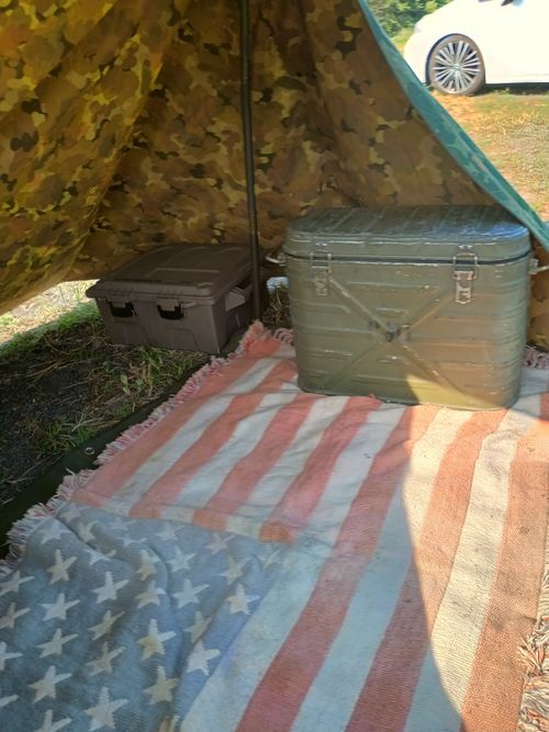息子くんの軍幕試し張り デイキャンプ 角田大橋河川敷 ファミリーキャンプ フリーサイト ウエィダーさんのキャンプブログ CAMPiii(キャンピー) -キャンプ専用SNS キャンプのすべてがここに集まる-