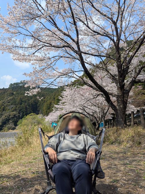 お花見キャンプでリフレッシュタイム♪ 小川の里オートキャンプ場 ソロキャンプ グループキャンプ フリーサイト オートサイト ちあさんのキャンプブログ CAMPiii（キャンピー） -キャンプ専用SNS キャンプのすべてがここに集まる-