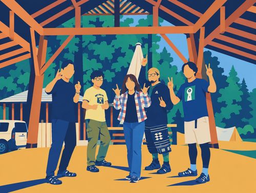 福島 ２泊目〜 マサチカ会 江湖村キャンプ場 グループキャンプ フリーサイト FUNEさんのキャンプブログ CAMPiii（キャンピー） -キャンプ専用SNS キャンプのすべてがここに集まる-