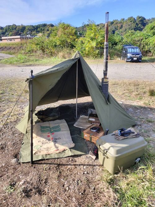 ウエィダーJr 薪スト火入れのデーキャンプ 角田大橋河川敷 ソロキャンプ フリーサイト ウエィダーさんのキャンプブログ CAMPiii（キャンピー） -キャンプ専用SNS キャンプのすべてがここに集まる-