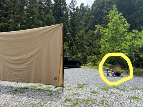 くまくま出没注意⚠️ฅ(&bull;̀㉨&bull;́ )ฅ TARUI FOREST FIELD グループキャンプ ぐうたら夫婦さんのキャンプブログ CAMPiii（キャンピー） -キャンプ専用SNS キャンプのすべてがここに集まる-