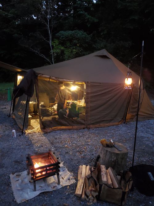久しぶりのキャンプ 小笠原苑 ファミリーキャンプ 区画サイト ヤクルトさんさんのキャンプブログ CAMPiii（キャンピー） -キャンプ専用SNS キャンプのすべてがここに集まる-