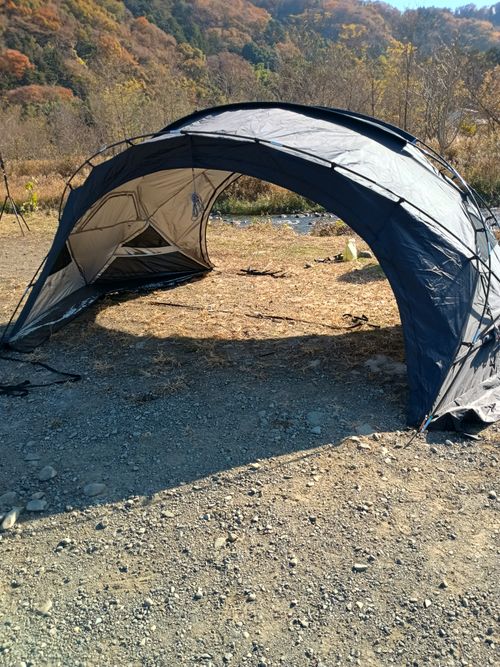 夜勤明けのお籠りキャンプ 角田大橋河川敷 ソロキャンプ フリーサイト ウエィダーさんのキャンプブログ CAMPiii（キャンピー） -キャンプ専用SNS キャンプのすべてがここに集まる-