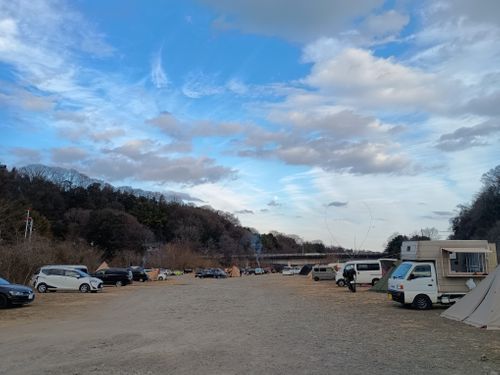１月の終わりにキャンプ初め⛺️ 角田大橋河川敷 ソロキャンプ フリーサイト ウエィダーさんのキャンプブログ CAMPiii（キャンピー） -キャンプ専用SNS キャンプのすべてがここに集まる-