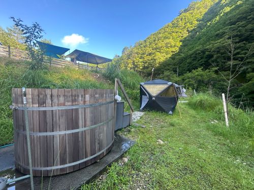 夏キャンプ　涼を求めて山奥へ NOSEGAWA GARDEN ファミリーキャンプ 区画サイト △kuuga△さんのキャンプブログ CAMPiii（キャンピー） -キャンプ専用SNS キャンプのすべてがここに集まる-