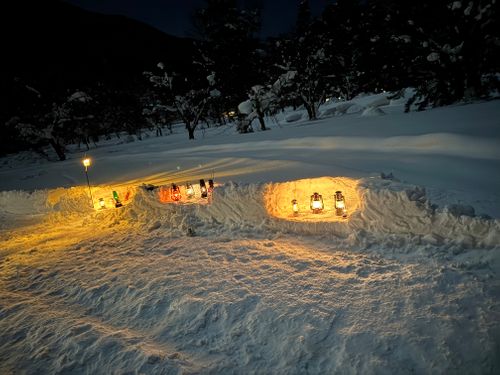 雪中キャンプinひらせ 白川郷ひらせ温泉キャンプサイト ソロキャンプ グループキャンプ フリーサイト Aoさんのキャンプブログ CAMPiii（キャンピー） -キャンプ専用SNS キャンプのすべてがここに集まる-