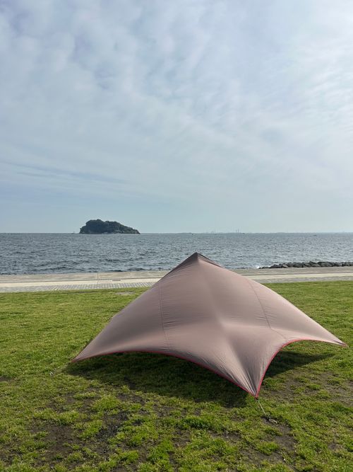 連休取れずに朝からデイキャン うみかぜ公園 ソロキャンプ フリーサイト Genさんのキャンプブログ CAMPiii（キャンピー） -キャンプ専用SNS キャンプのすべてがここに集まる-