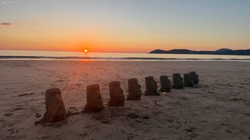 CAMPiii（キャンピー） moreAiさんのキャンプブログ 夕陽と花火と石像🗿と コースタルパークリトリート /Coastal Park RETREAT – RV & Campervan Site /