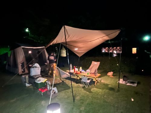 賤ヶ岳登山からの川遊びキャンプ 大見いこいの広場 ファミリーキャンプ オートサイト 区画サイト ヨスケサンバジャロさんのキャンプブログ CAMPiii（キャンピー） -キャンプ専用SNS キャンプのすべてがここに集まる-