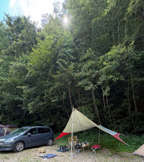 お盆休みは避暑地へ⛰️ 木曽駒冷水キャンプ公園 ファミリーキャンプ フリーサイト 庭キャン+さんのキャンプブログ CAMPiii（キャンピー） -キャンプ専用SNS キャンプのすべてがここに集まる-