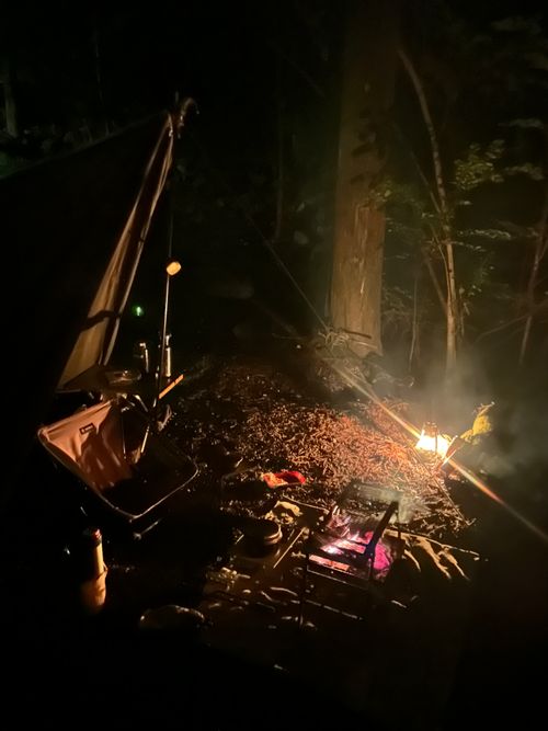 新緑キャンプ🏕 椿荘オートキャンプ場 ソロキャンプ 区画サイト Genさんのキャンプブログ CAMPiii（キャンピー） -キャンプ専用SNS キャンプのすべてがここに集まる-