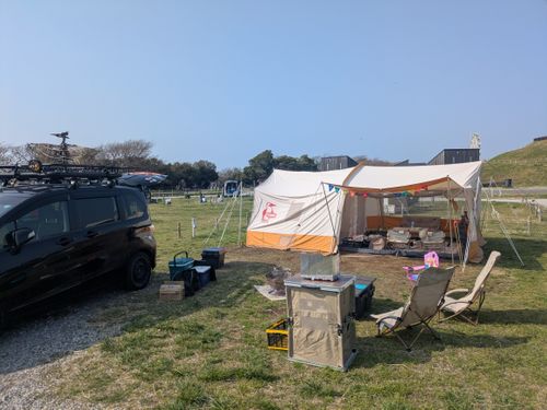 念願のソレイユの丘 ソレイユの丘 オートキャンプ場 ファミリーキャンプ 区画サイト ひなはるさんのキャンプブログ CAMPiii（キャンピー） -キャンプ専用SNS キャンプのすべてがここに集まる-