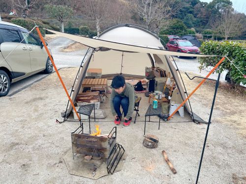 雨キャンを経験せよ！ 笠戸島家族旅行村 はやぷささんのキャンプブログ CAMPiii（キャンピー） -キャンプ専用SNS キャンプのすべてがここに集まる-