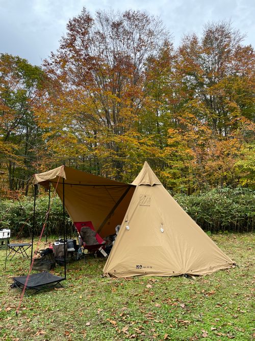 限りなく透明な空気を紅葉最盛期のブナの森で 休暇村乳頭温泉郷キャンプ場 ファミリーキャンプ フリーサイト ロコCamp0828さんのキャンプブログ CAMPiii（キャンピー） -キャンプ専用SNS キャンプのすべてがここに集まる-