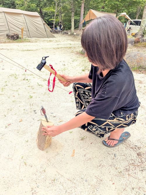 暑いから綺麗な川に入りたい！ 本谷オートキャンプ場 グループキャンプ 区画サイト オートサイト ちあさんのキャンプブログ CAMPiii（キャンピー） -キャンプ専用SNS キャンプのすべてがここに集まる-
