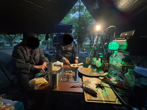 親とキャンプ イレブンオートキャンプパーク ファミリーキャンプ グループキャンプ 区画サイト P-yaさんのキャンプブログ CAMPiii（キャンピー） -キャンプ専用SNS キャンプのすべてがここに集まる-