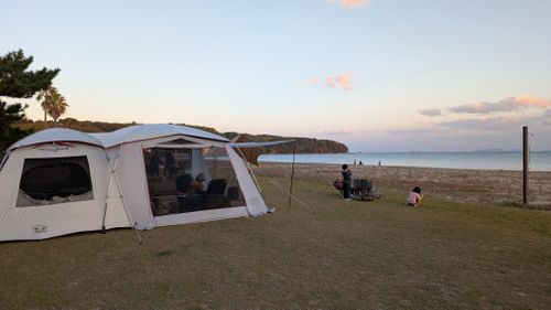 久しぶりの連泊キャンプ（ハーモニーランド付き） 野遊び浜キャンプ場 ファミリーキャンプ フリーサイト ヒゲキャンさんのキャンプブログ CAMPiii（キャンピー） -キャンプ専用SNS キャンプのすべてがここに集まる-