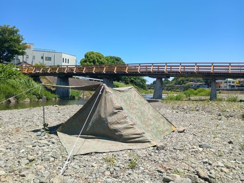 納車延期deデイキャンプ まえかわら橋 ソロキャンプ フリーサイト ウエィダーさんのキャンプブログ CAMPiii（キャンピー） -キャンプ専用SNS キャンプのすべてがここに集まる-