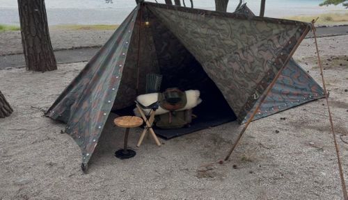 少し広めの汚宿へ引っ越ししました🇳🇴 大神子海岸 ソロキャンプ フリーサイト camping roll♪さんのキャンプブログ CAMPiii（キャンピー） -キャンプ専用SNS キャンプのすべてがここに集まる-