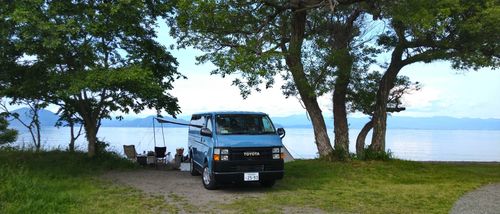 ハイエース納車後初はココで✨ 六ツ矢崎浜オートキャンプ場 ファミリーキャンプ フリーサイト オートサイト sangさんのキャンプブログ CAMPiii（キャンピー） -キャンプ専用SNS キャンプのすべてがここに集まる-