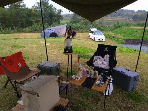 最高な雨キャン☔ STONE VILLAGE グループキャンプ オートサイト Sugi.さんのキャンプブログ CAMPiii(キャンピー) -キャンプ専用SNS キャンプのすべてがここに集まる-