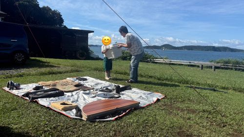 雨上がりのグルキャン 島の小さなキャンプ場 toto・ん・トコ グループキャンプ ソロキャンプ 区画サイト オートサイト moreAiさんのキャンプブログ CAMPiii（キャンピー） -キャンプ専用SNS キャンプのすべてがここに集まる-
