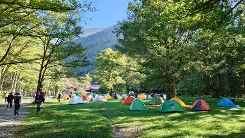 紅葉🍁登山 涸沢カール ソロキャンプ グループキャンプ フリーサイト まーささんのキャンプブログ CAMPiii（キャンピー） -キャンプ専用SNS キャンプのすべてがここに集まる-