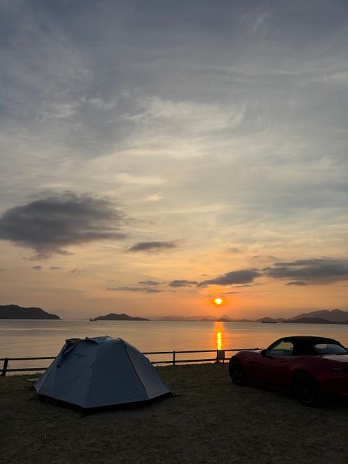 海キャンプ 荘内半島オートキャンプ場浦島 ソロキャンプ オートサイト ゆうさんさんのキャンプブログ CAMPiii（キャンピー） -キャンプ専用SNS キャンプのすべてがここに集まる-