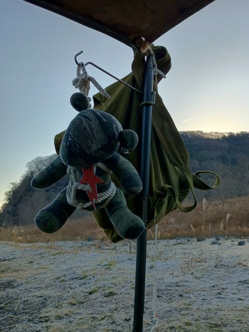 軍幕キャンプ納め 角田大橋河川敷 ソロキャンプ フリーサイト ウエィダーさんのキャンプブログ CAMPiii（キャンピー） -キャンプ専用SNS キャンプのすべてがここに集まる-