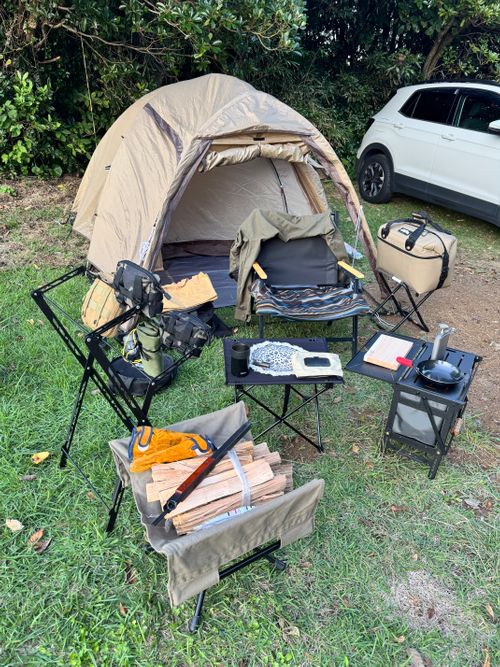 思い出の地 リゾート大島 ソロキャンプ フリーサイト Aoさんのキャンプブログ CAMPiii（キャンピー） -キャンプ専用SNS キャンプのすべてがここに集まる-